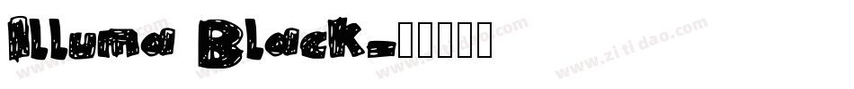 Illuma Black字体转换